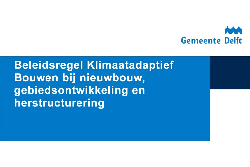 Climate adaptation Delft