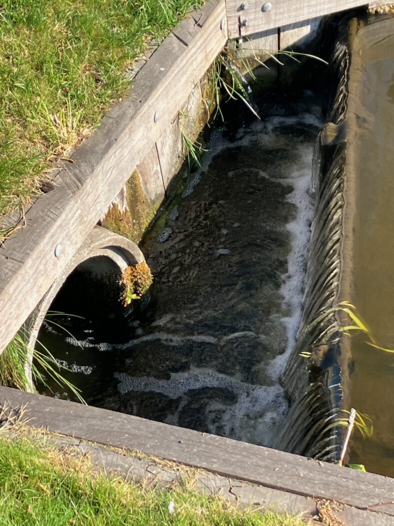 Overstort met inlaat duiker