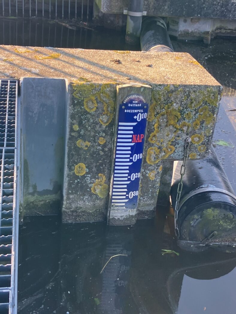 Indicatie waterpeil